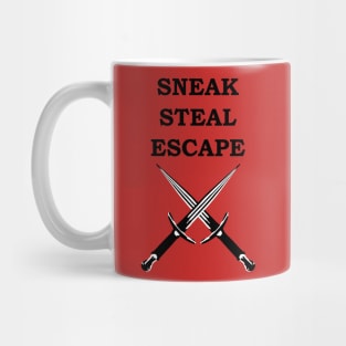 SNEAK STEAL ESCAPE ROGUE 5E RPG Meme Class Mug